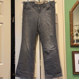 Elegant Charcoal Flare Women's Jeans